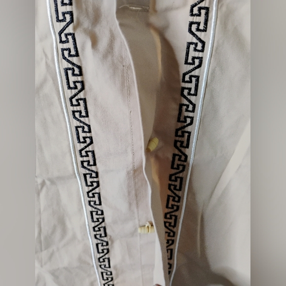 Ace of Diamonds Men's Large Western Rodeo Ranchwear Beige Button Up Long Sleeve - Picture 7 of 11